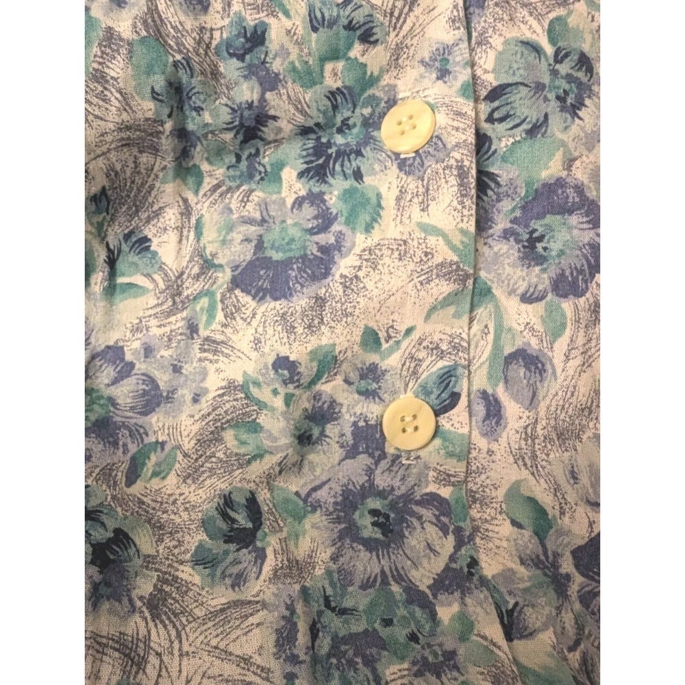 Vintage Cape Cod Sportswear Multi-Color Beach Button Up Women's Size 14 Petite - Picture 7 of 7